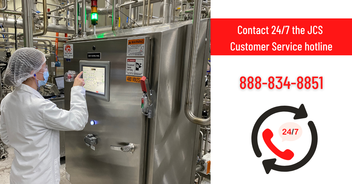 Customer Support 24/7 for beverage processing